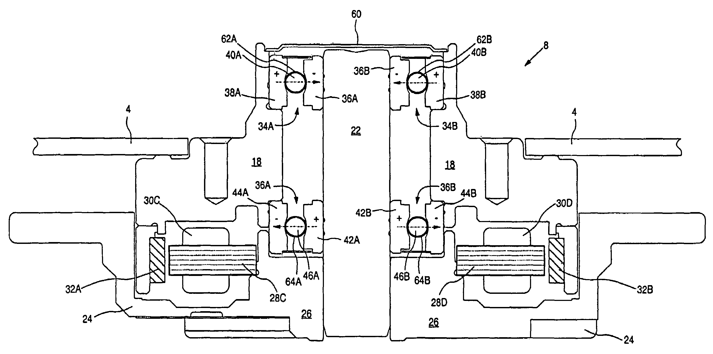 Disk drive comprising a spindle motor employing anionic/cationic lubricant to reduce disk surface potential