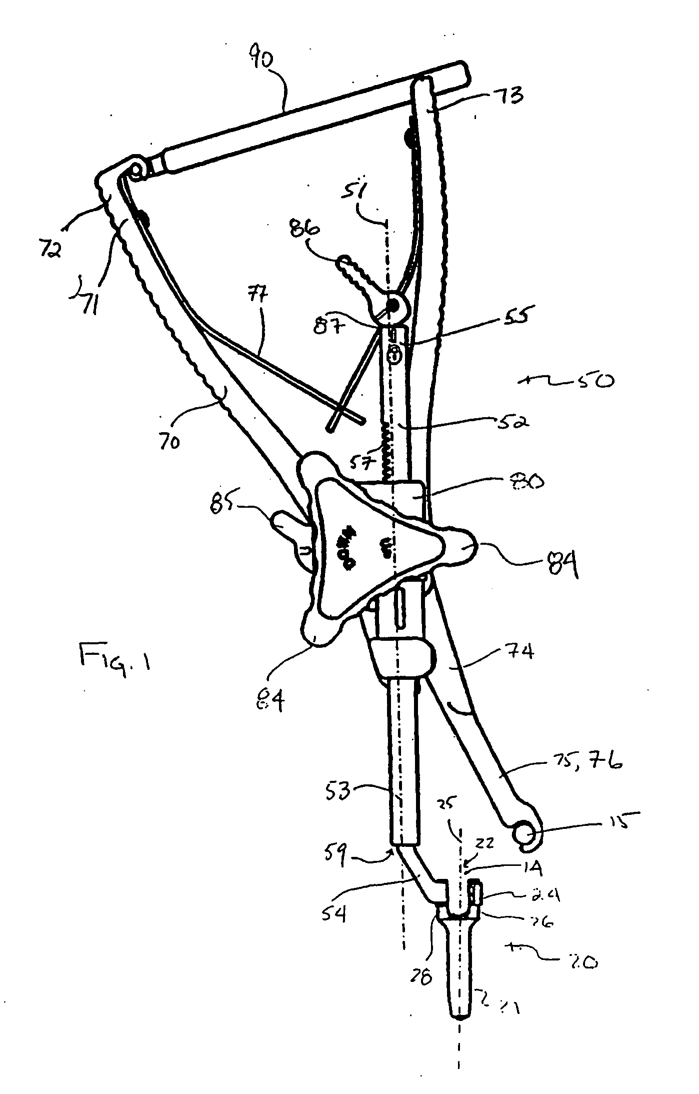 Top loading spinal fixation device and instruments for loading and handling the same