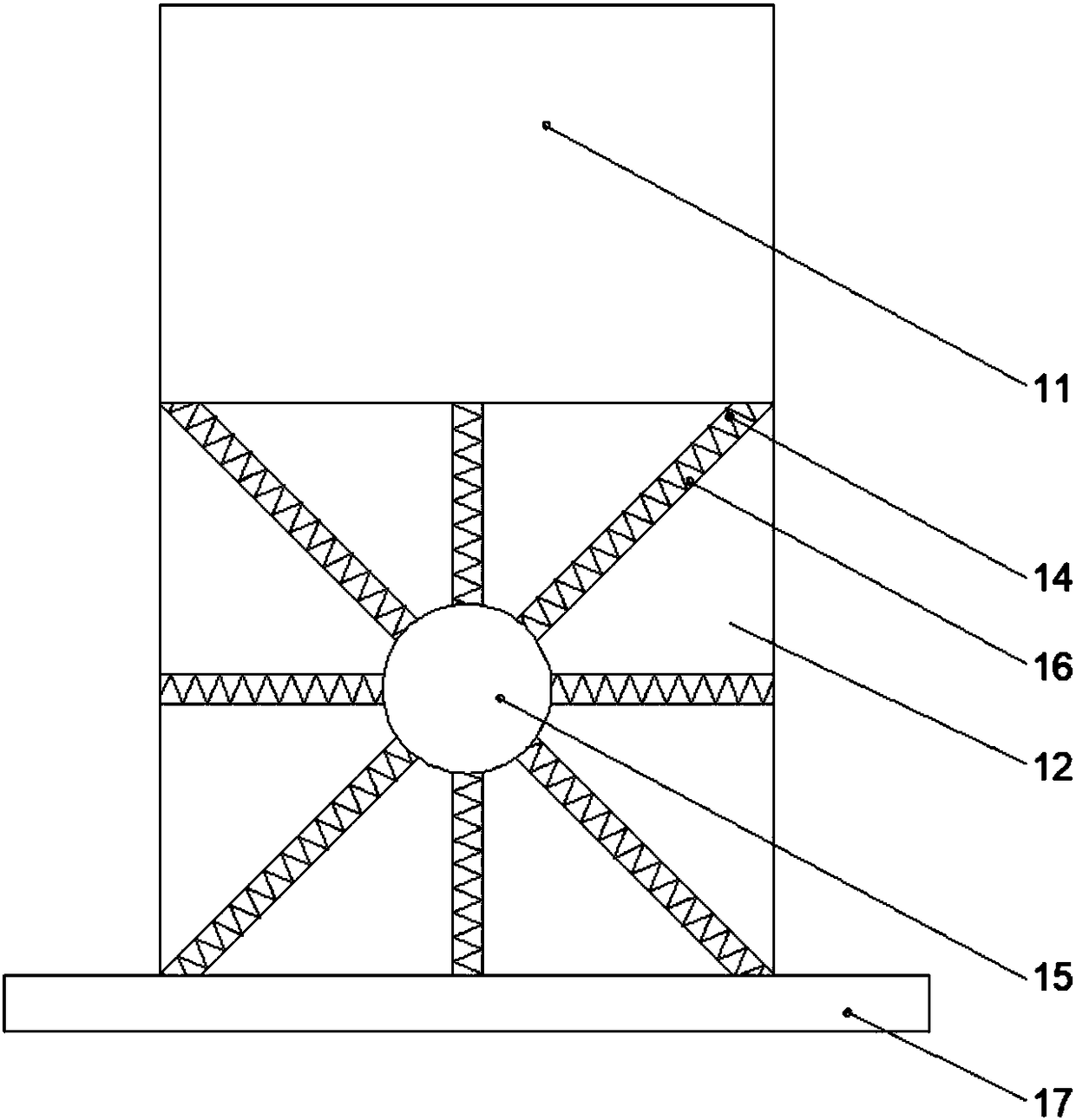 Structural stability enhancing floating wind turbine foundation