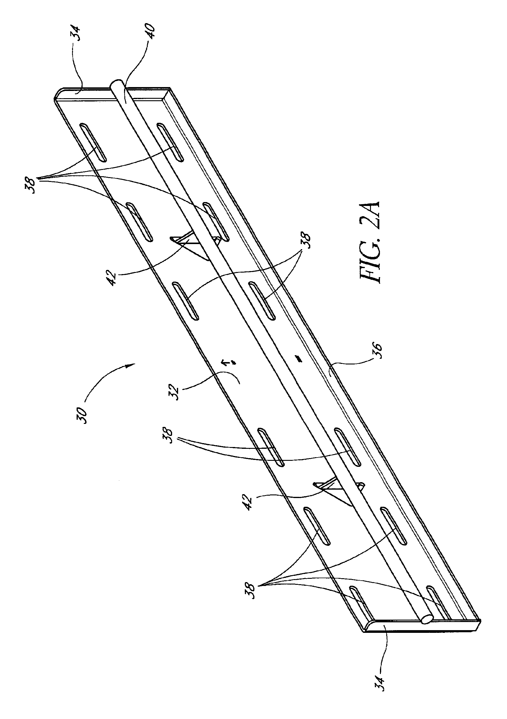 Mounting device for a flat screen display panel