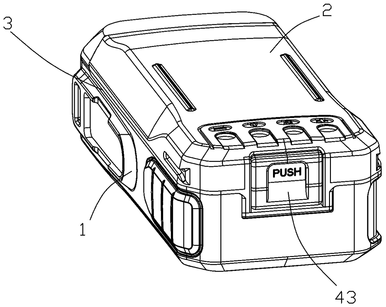 Battery assembly structure of interphone and assembly method thereof