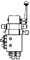 Steel ladle accident rotation control valve stack