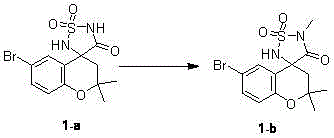 Chromodihydropyran sulfonamide spiro compound and preparation method thereof