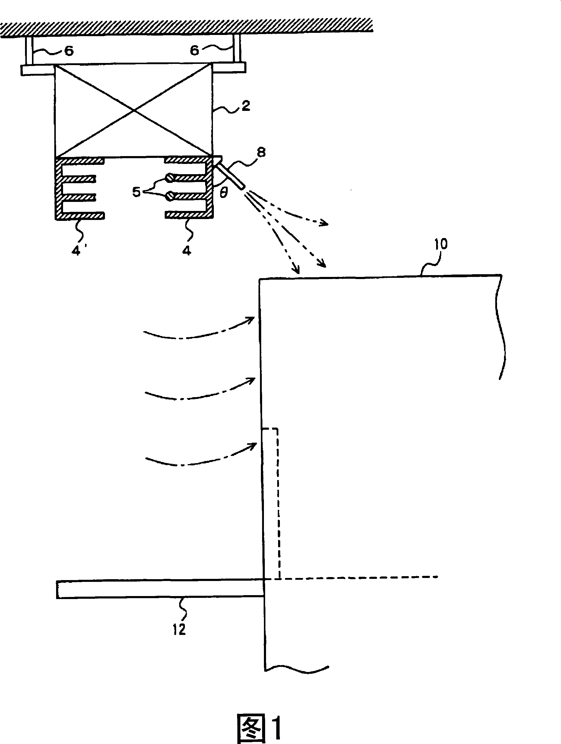 Non-contact electricity feeding system and running vehicle using this