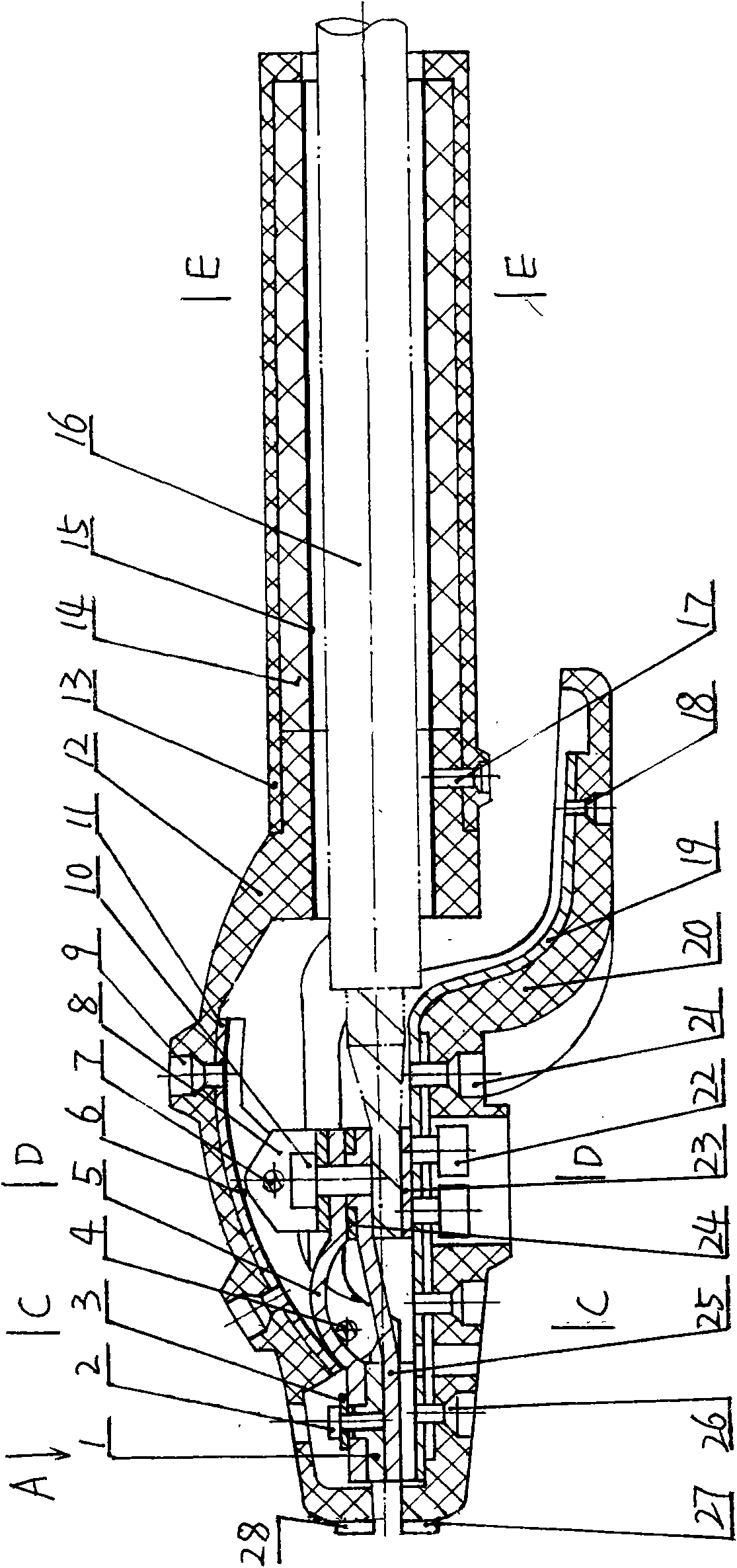 Plate spring type welding clamp