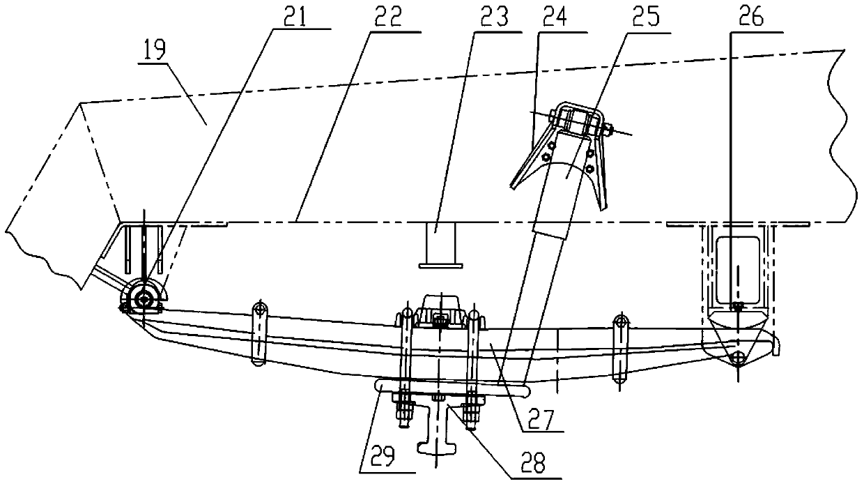Suspension damping structure for engineering vehicles