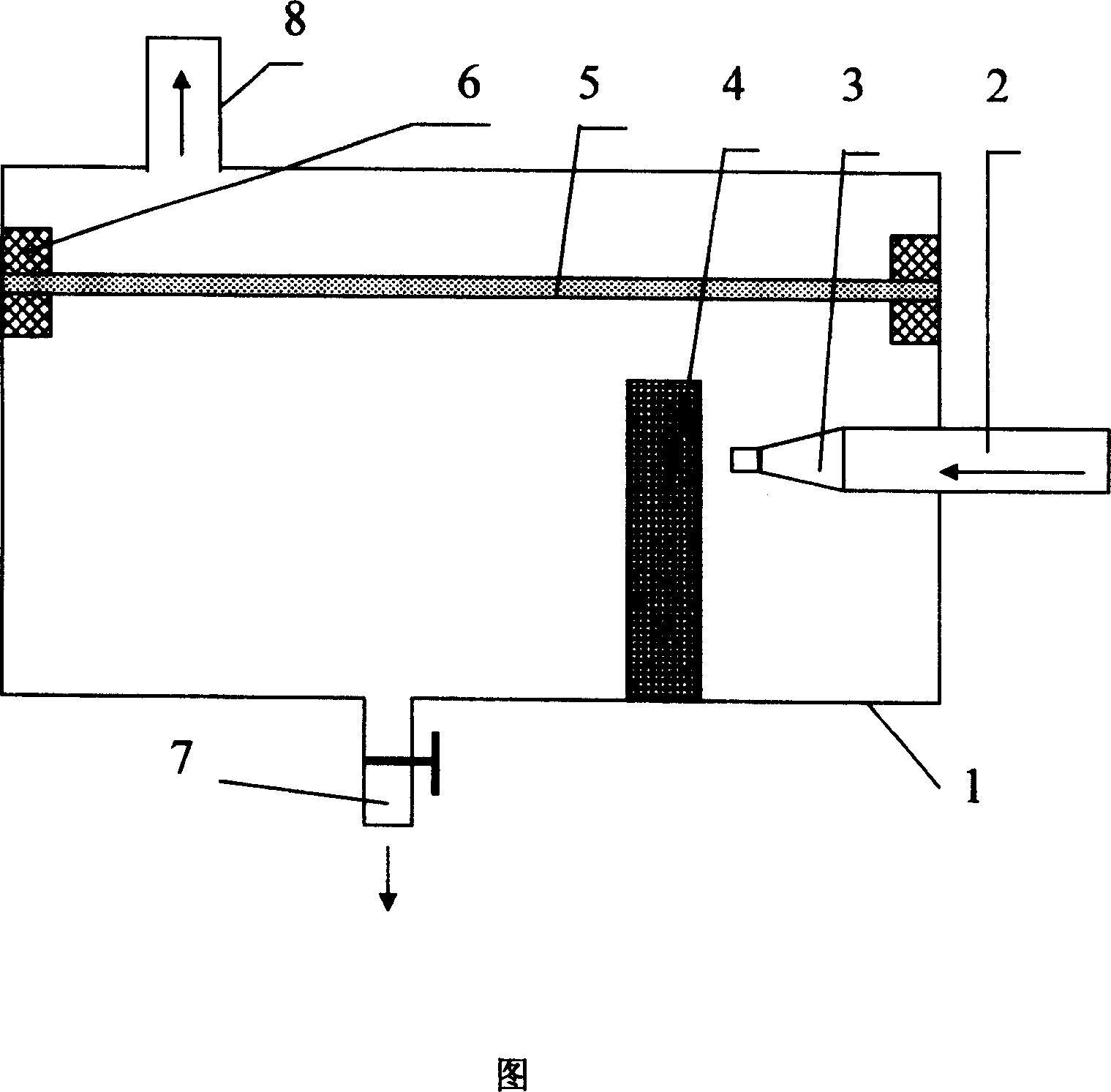 Gas-liquid separator for separating droplet from gas and its separating method