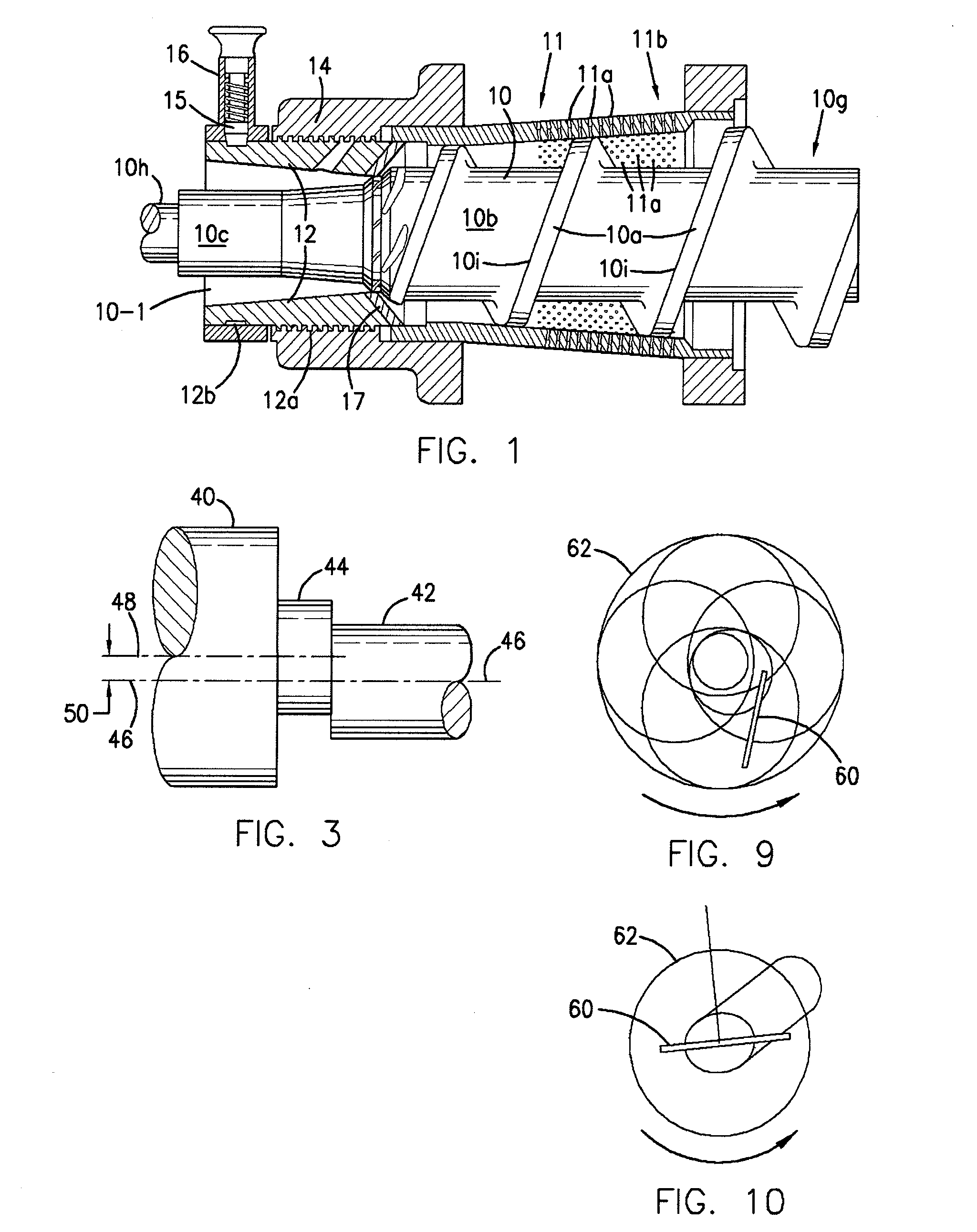 Apparatus and Method for Adjusting Clearance between a Screw and Screen in a Machine for Separating Composite Materials