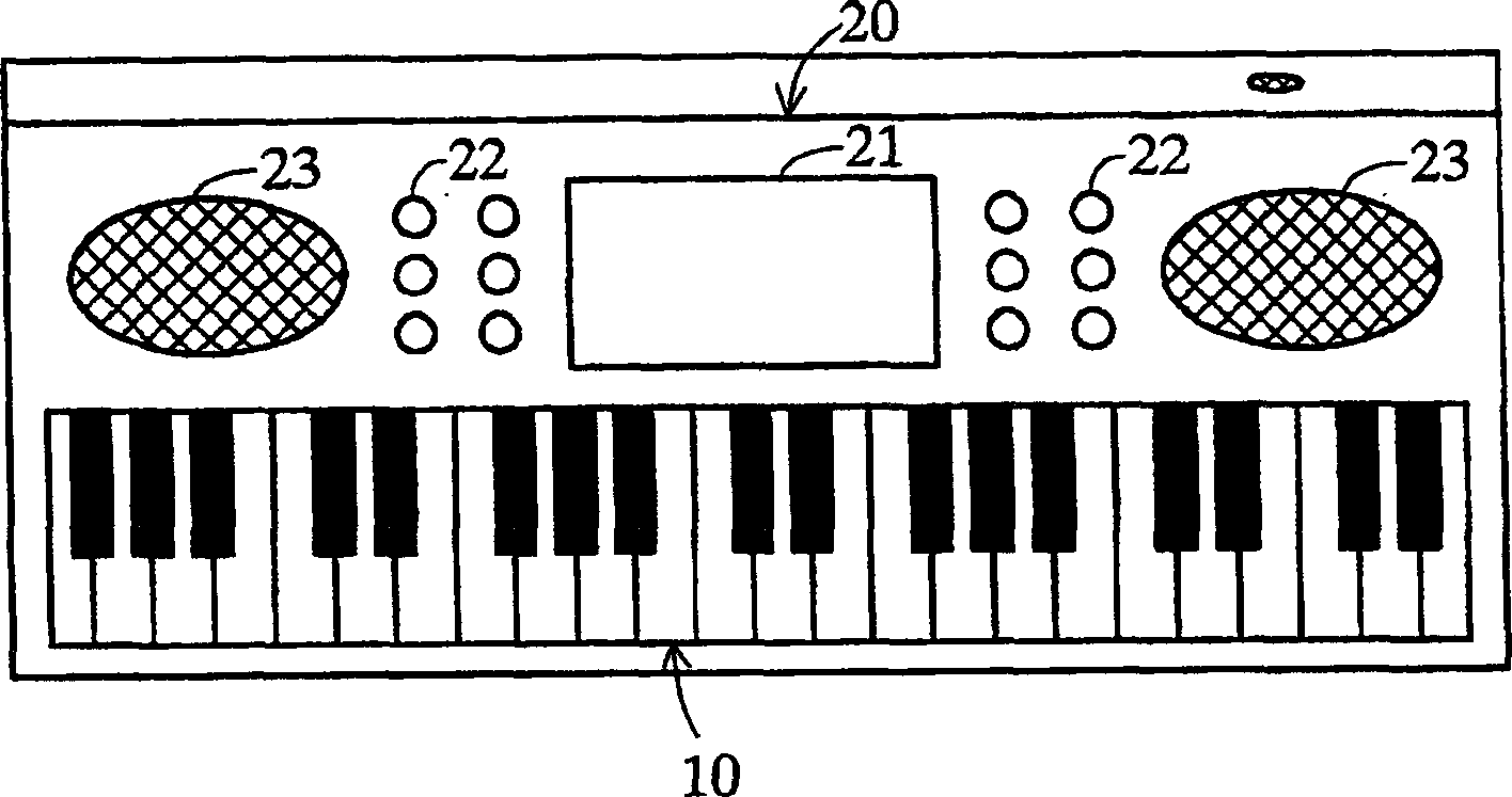 Apparatus and computer program for displaying a musical score