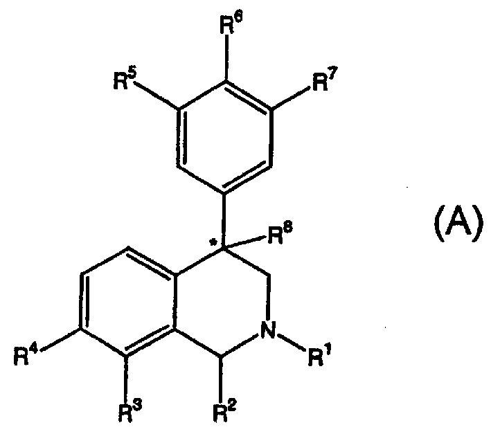 4-phenyl-substituted tetrahydroisoquinolines and use thereof to block reuptake of norepinephrine, dopamine and serotonin