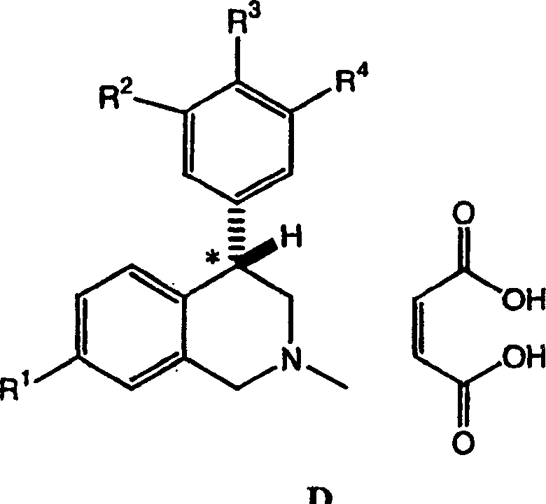 4-phenyl-substituted tetrahydroisoquinolines and use thereof to block reuptake of norepinephrine, dopamine and serotonin