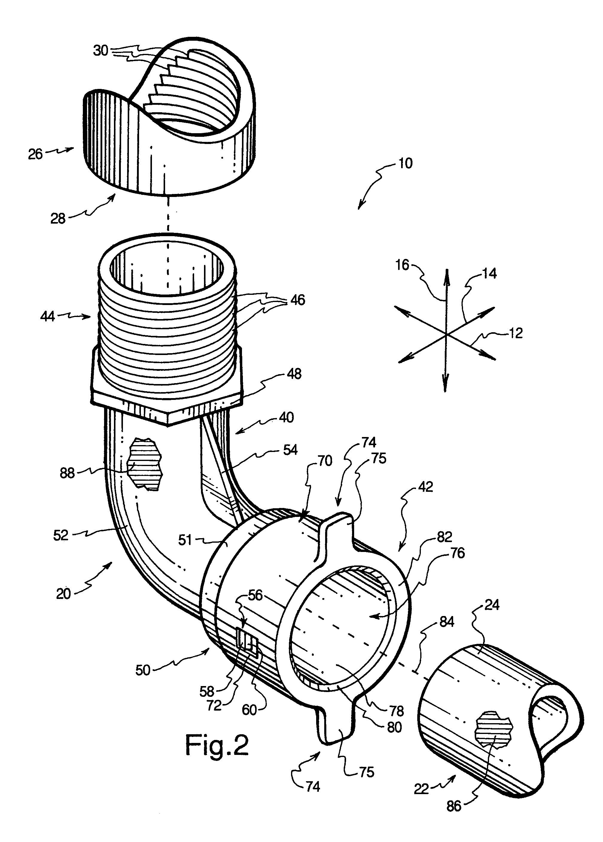 Irrigation coupling apparatus and method