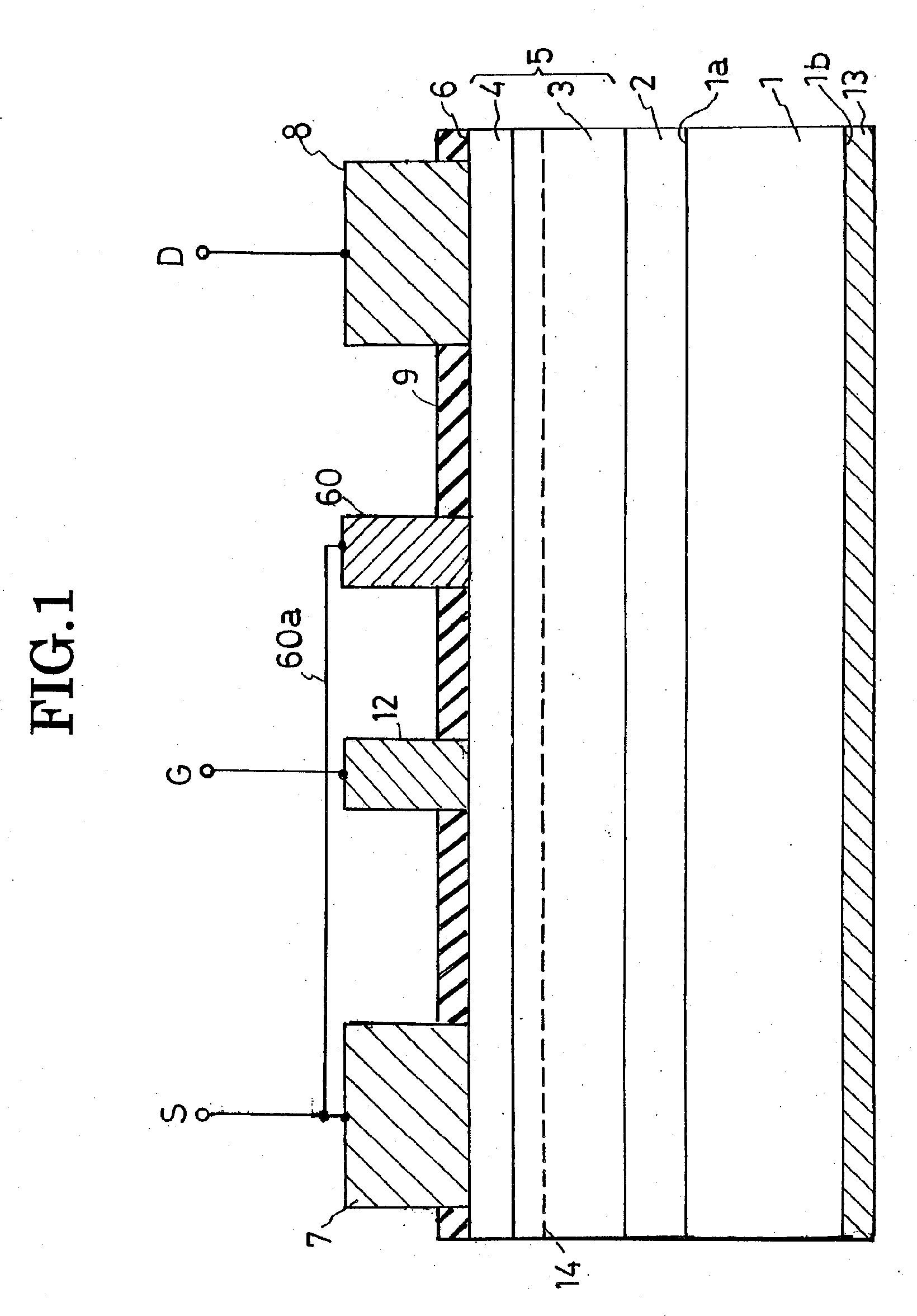 Monolithic integrated circuit of a field-effect semiconductor device and a diode