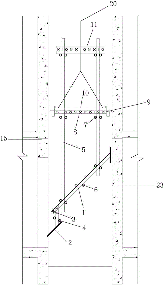 Construction method for combined type fixed and integral lifting of elevator shaft stereotyped operation platform