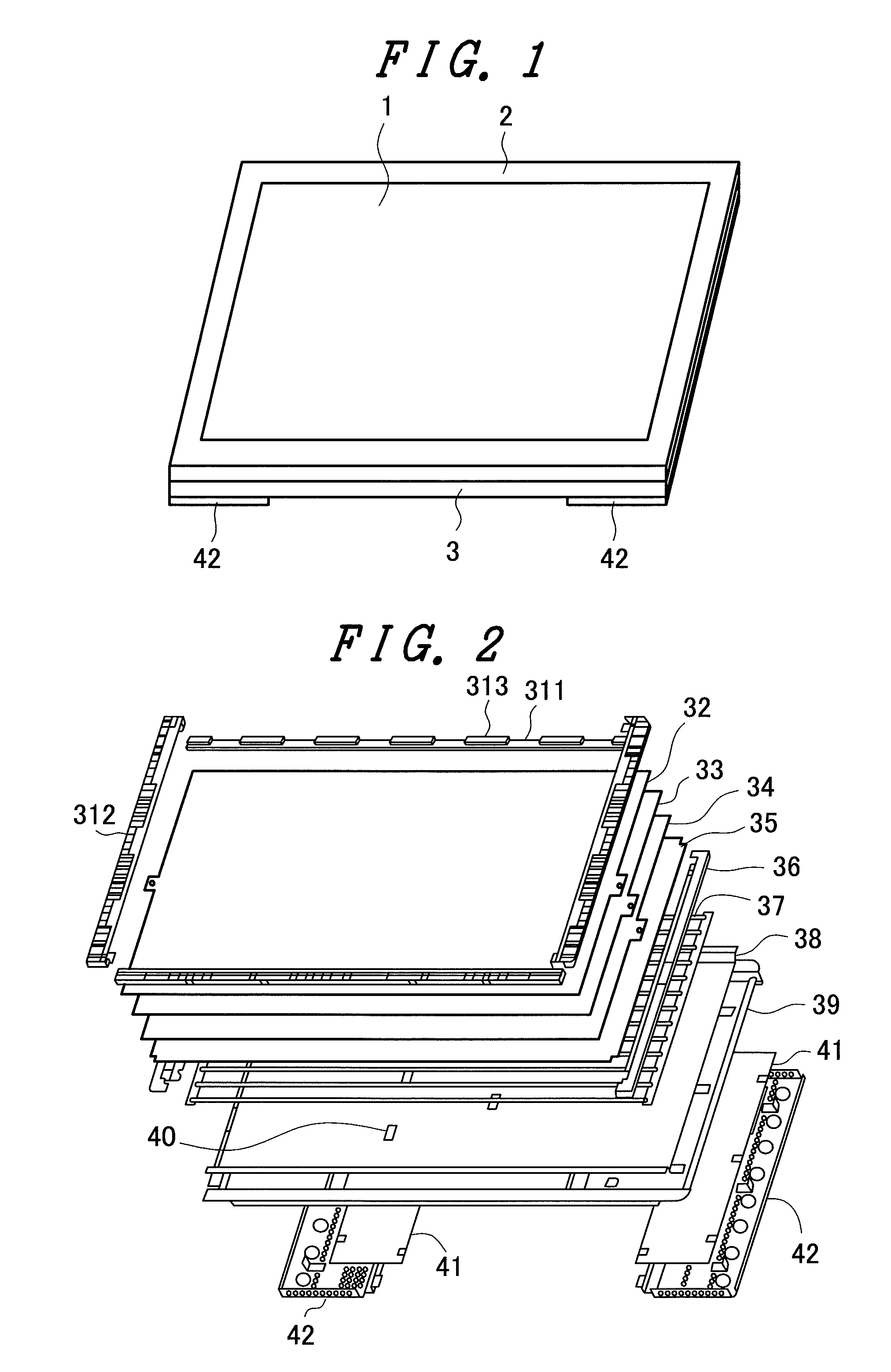 Liquid crystal display device having direct backlight with an odd number of fluorescent lamps providing enhanced brightness at center of screen