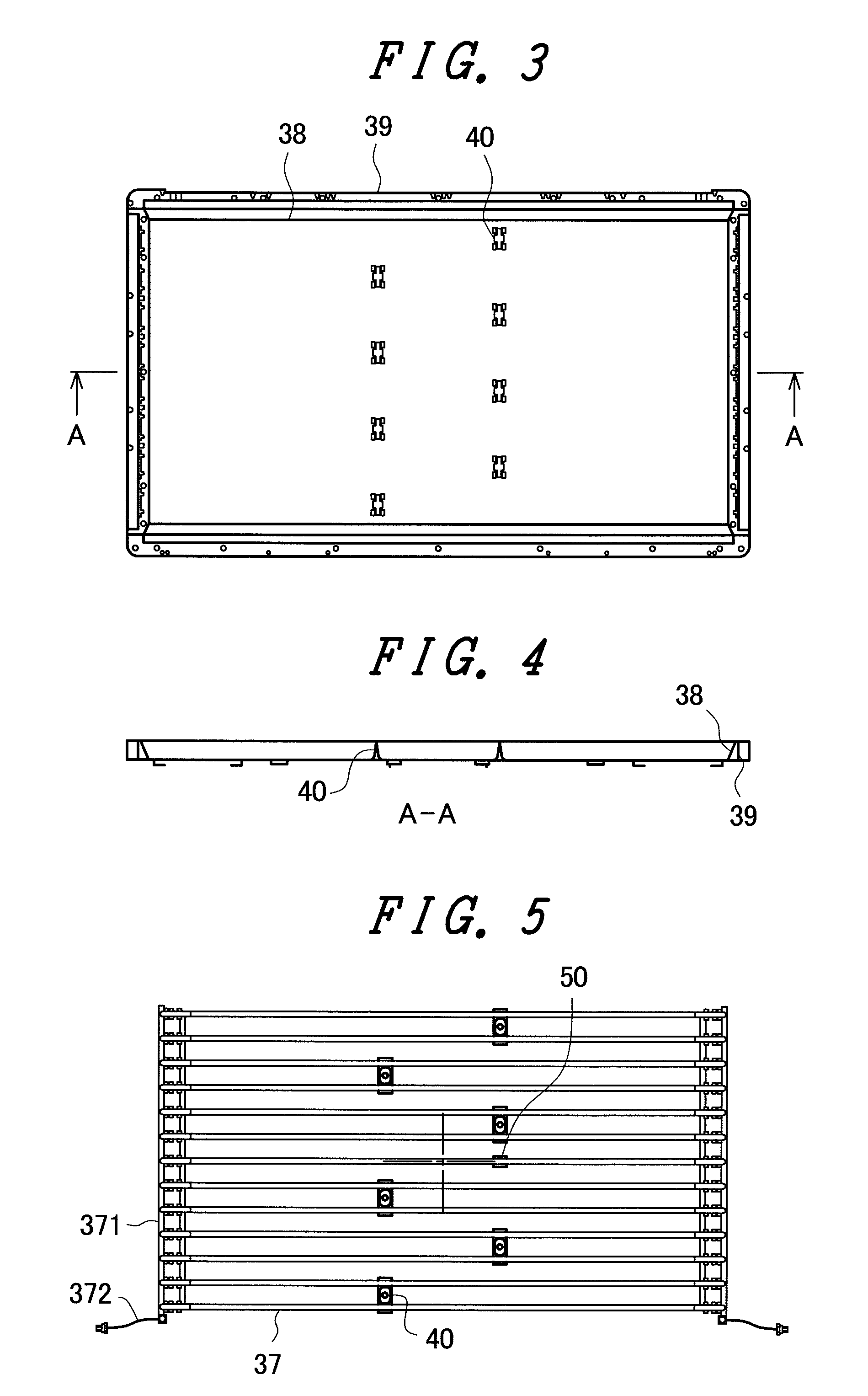 Liquid crystal display device having direct backlight with an odd number of fluorescent lamps providing enhanced brightness at center of screen