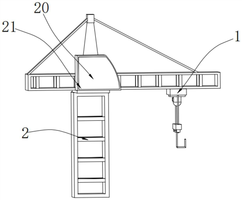 Camera device for observing lifting hook hoisting in tower crane cab and use method