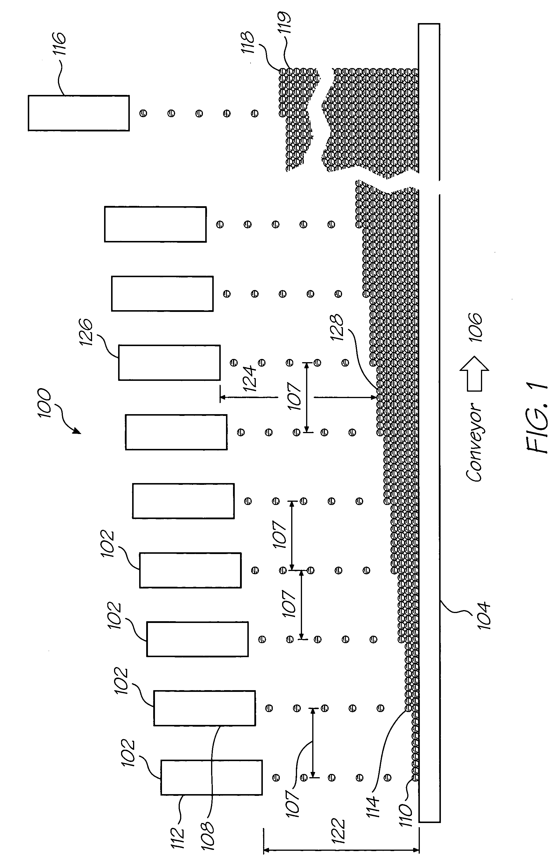 Dynamically configured 3-D object creation system with built-in printhead failure correction mechanism