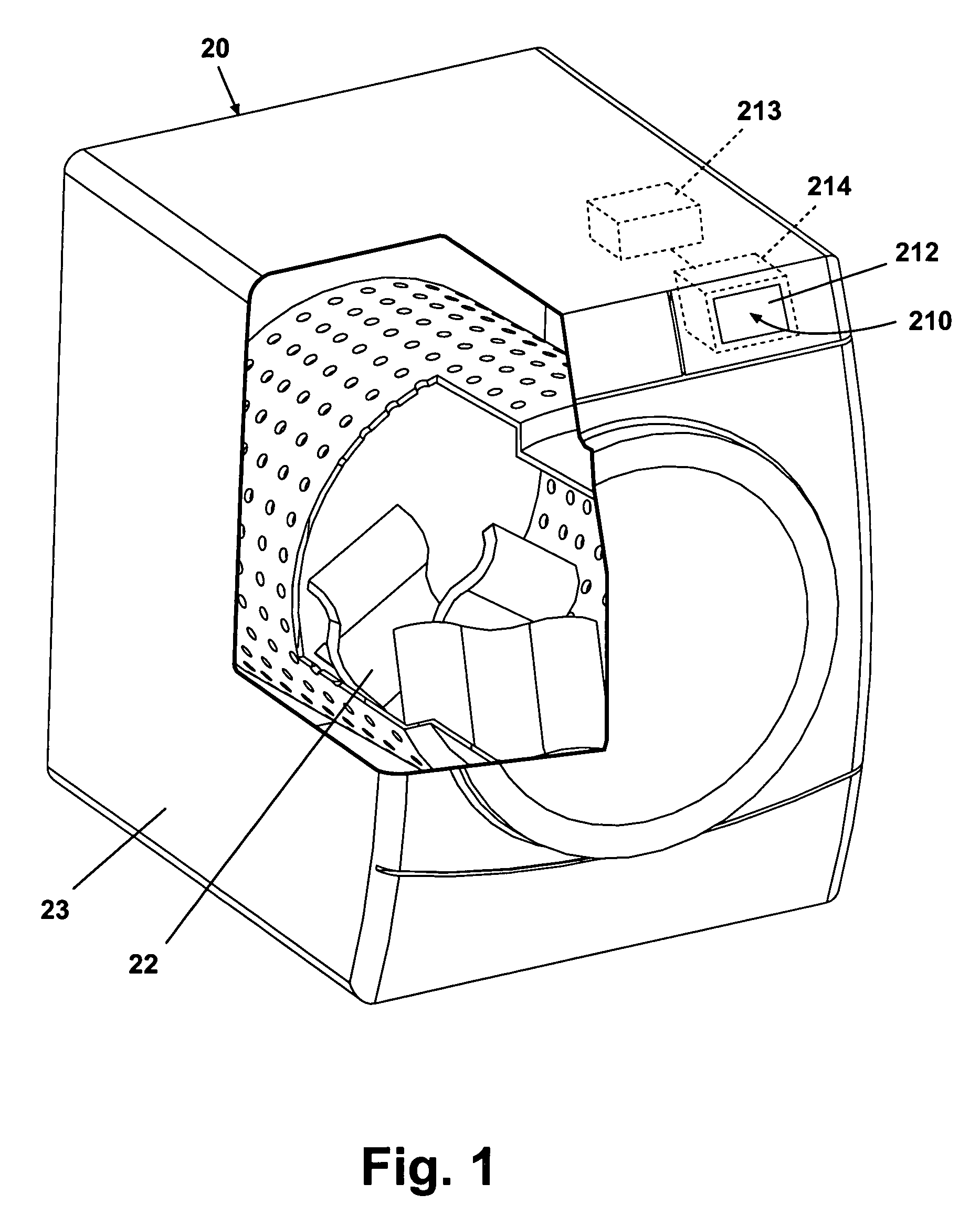 Automatic fabric treatment appliance with a manual fabric treatment station