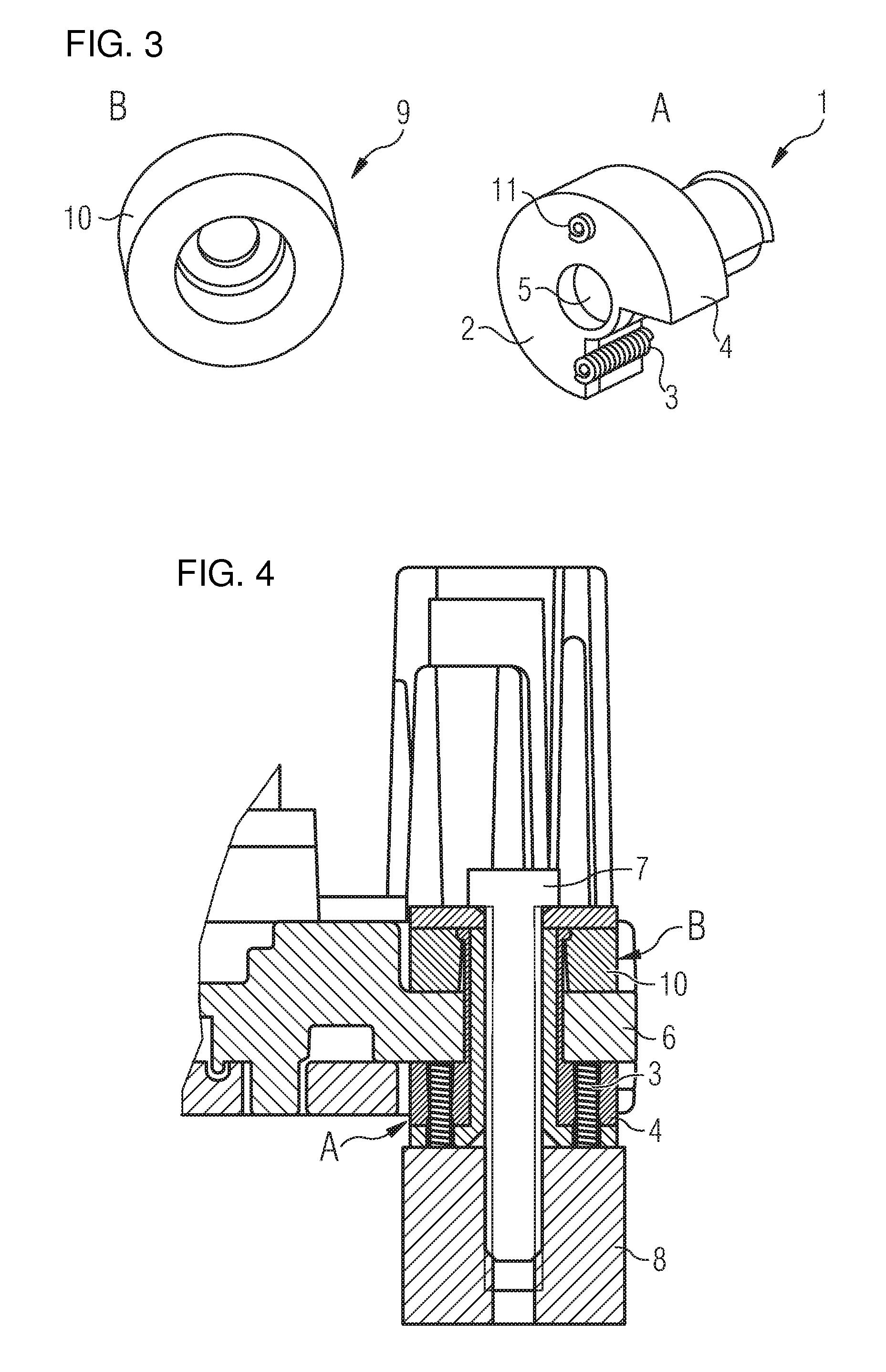 Ground connection comprising a vibrational damper for electronic devices