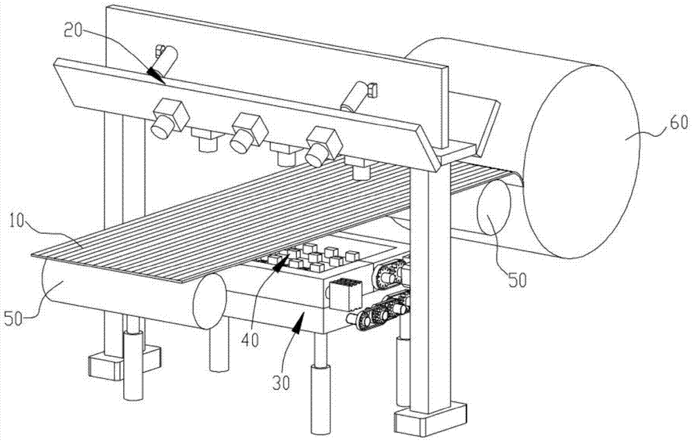 An online abnormality early warning and control device for non-woven fabric fibers