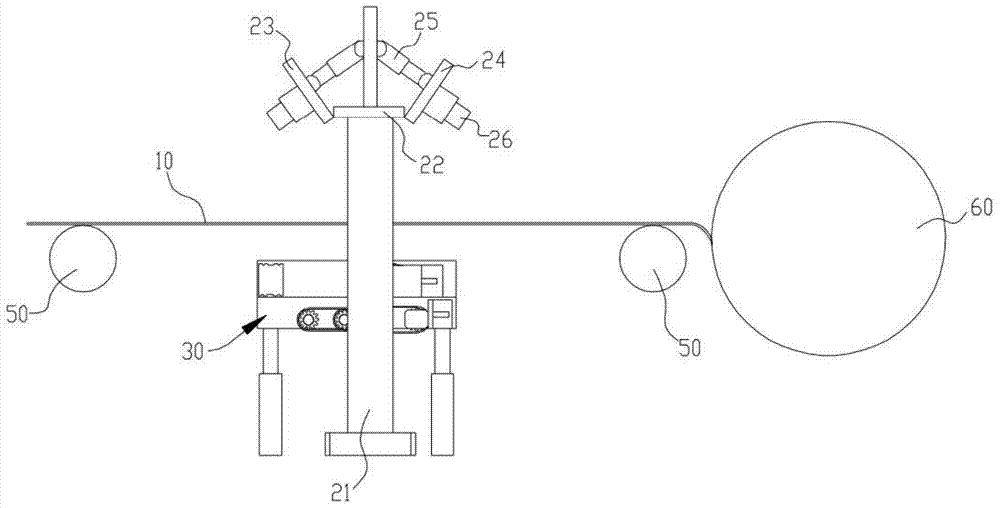 An online abnormality early warning and control device for non-woven fabric fibers