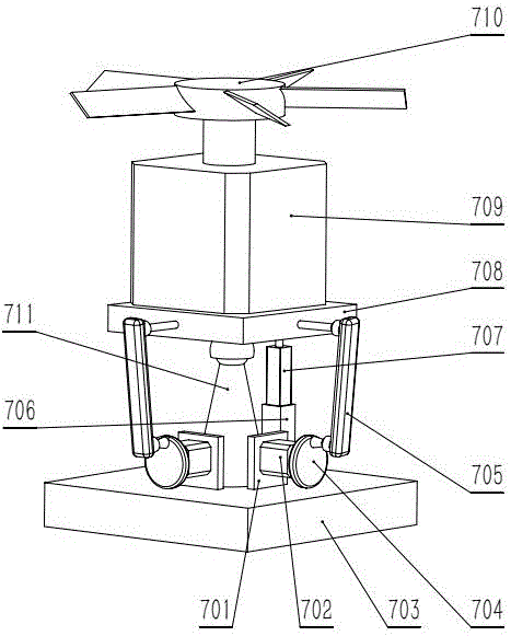 Power distribution cabinet with internal cyclic heat dissipation