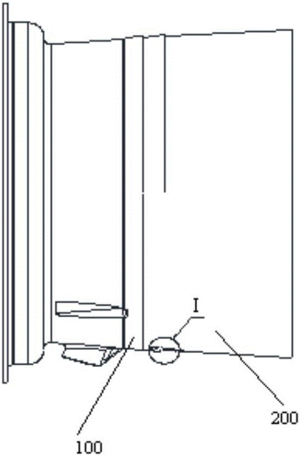 Exhauster casing component argon arc welding method