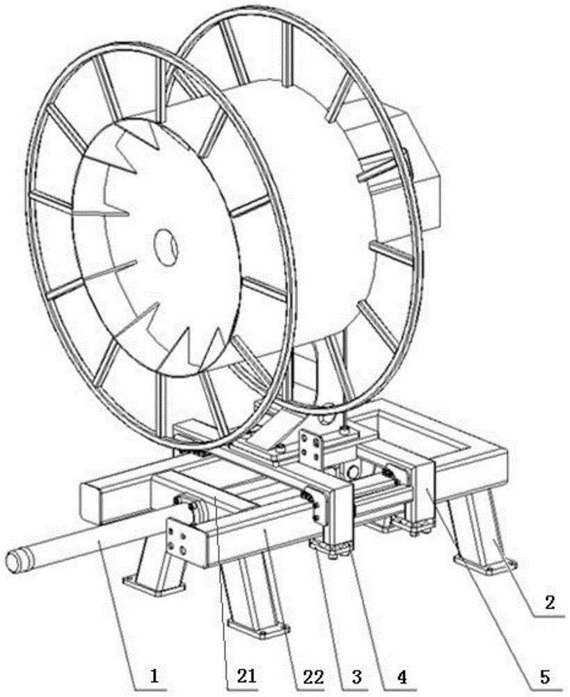 A sliding cable reel device