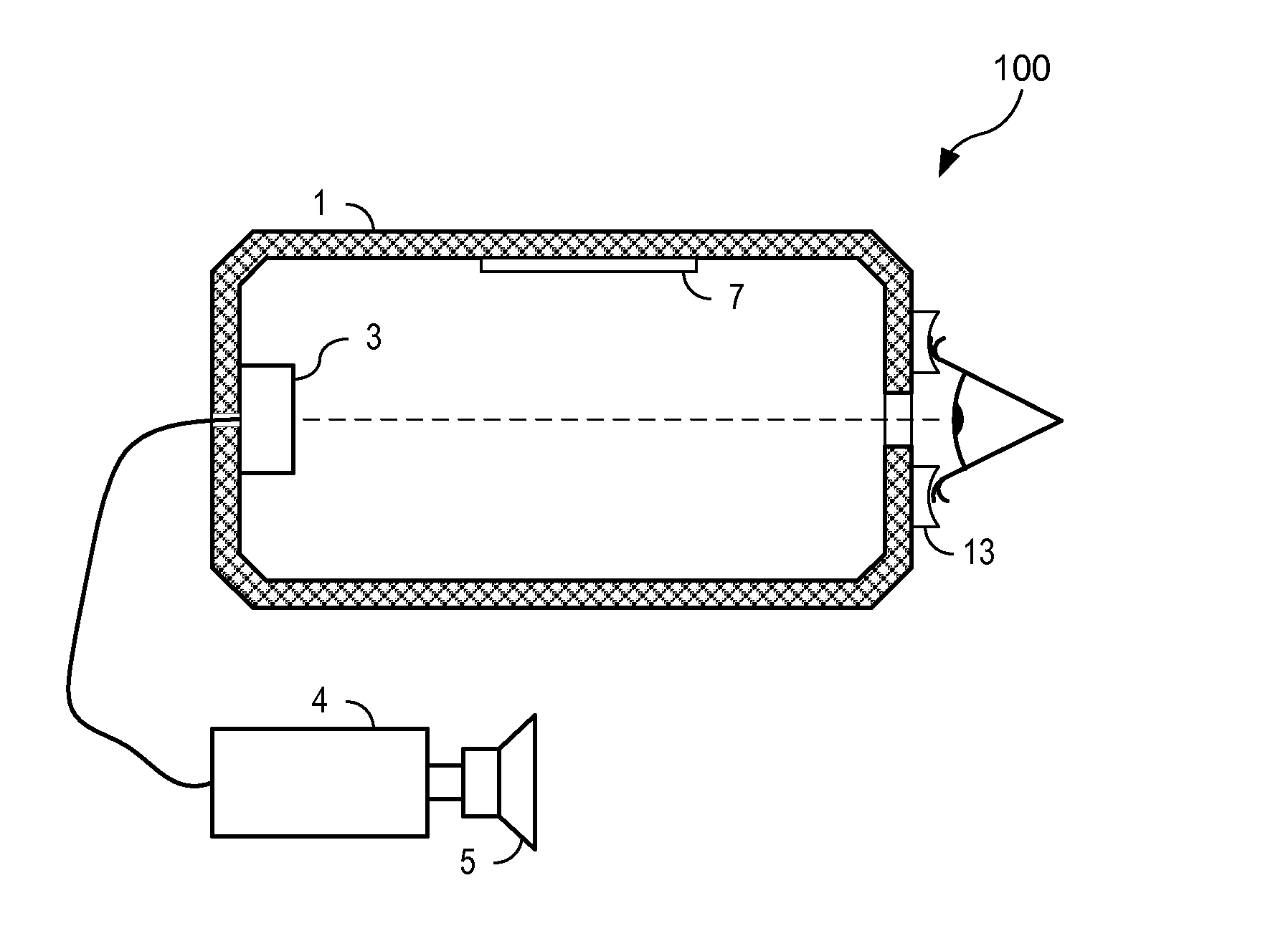 Electromagnetic beam detection system