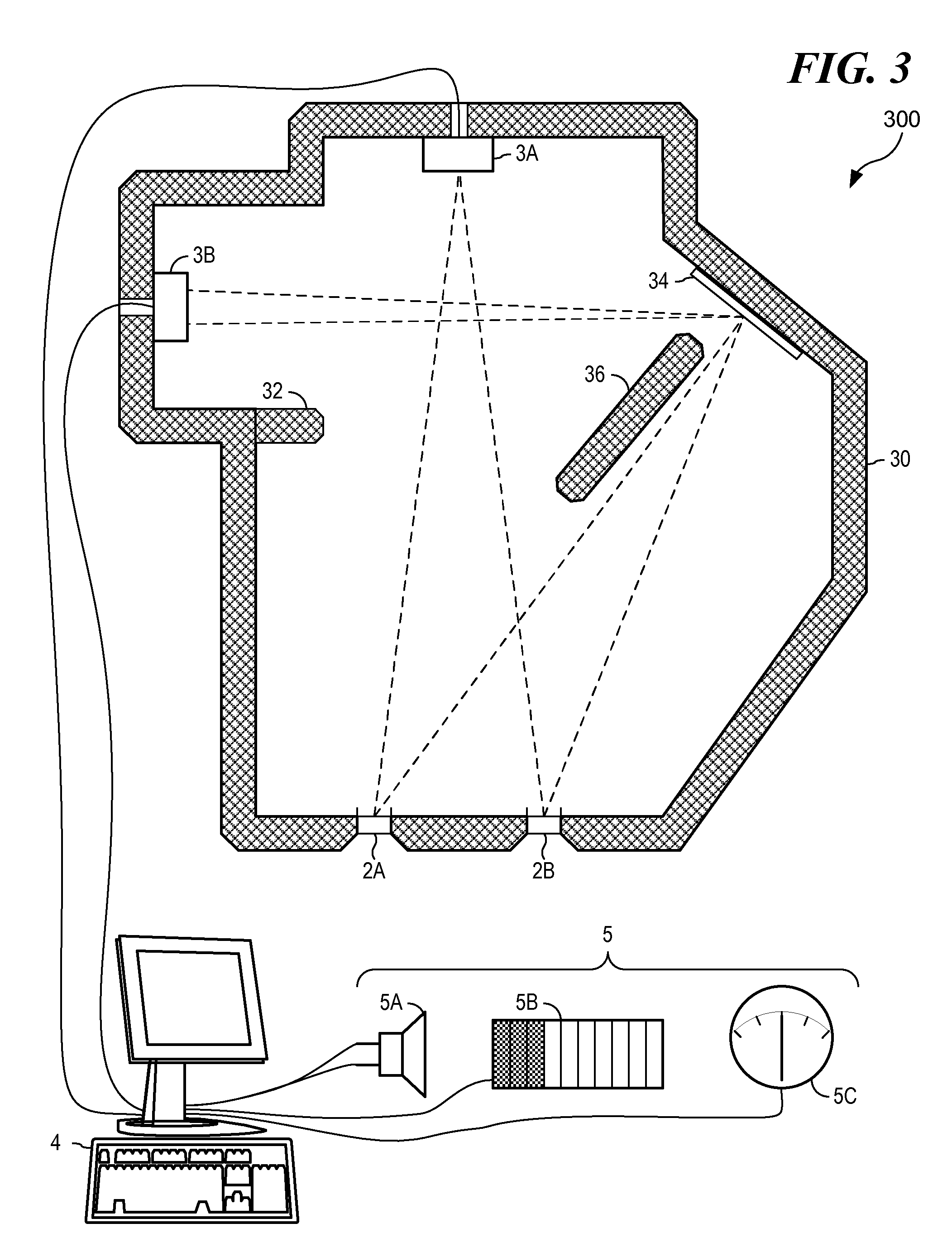 Electromagnetic beam detection system