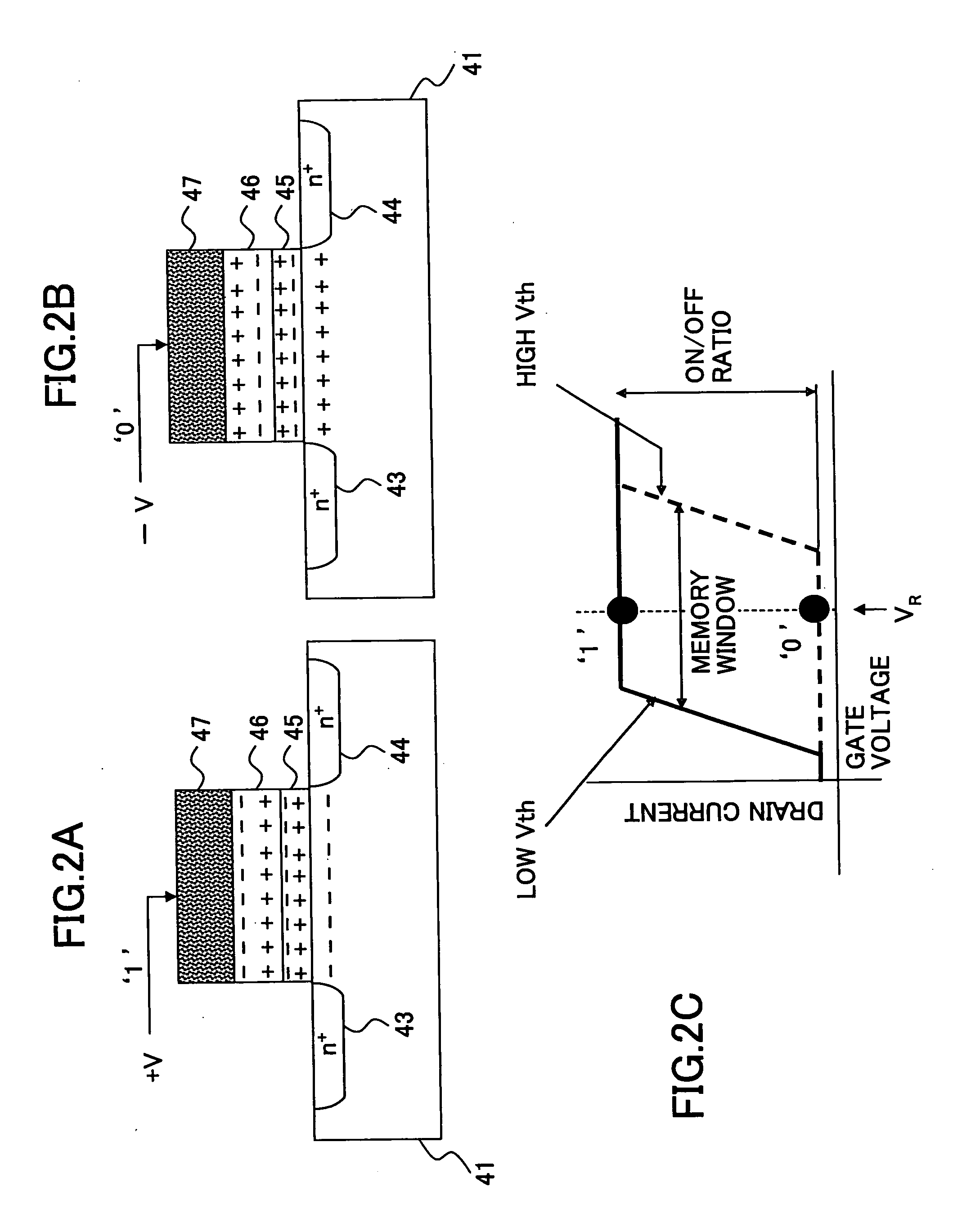 Ferroelectric memory, multivalent data recording method and multivalent data reading method