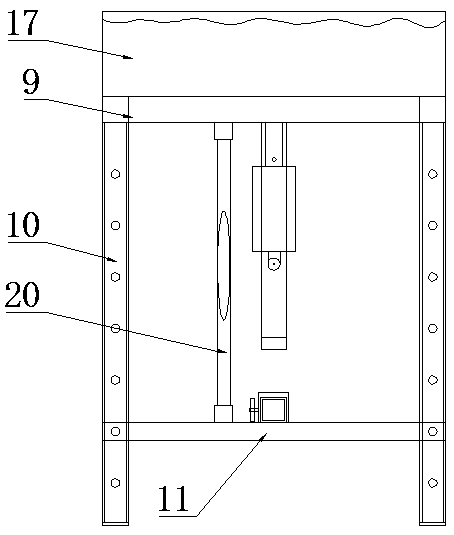 Concrete cast-in-place pile top elevation control device and using method thereof