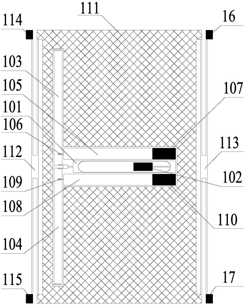 Micro-silicon resonance accelerometer with temperature stress compensation and vibration decoupling capabilities