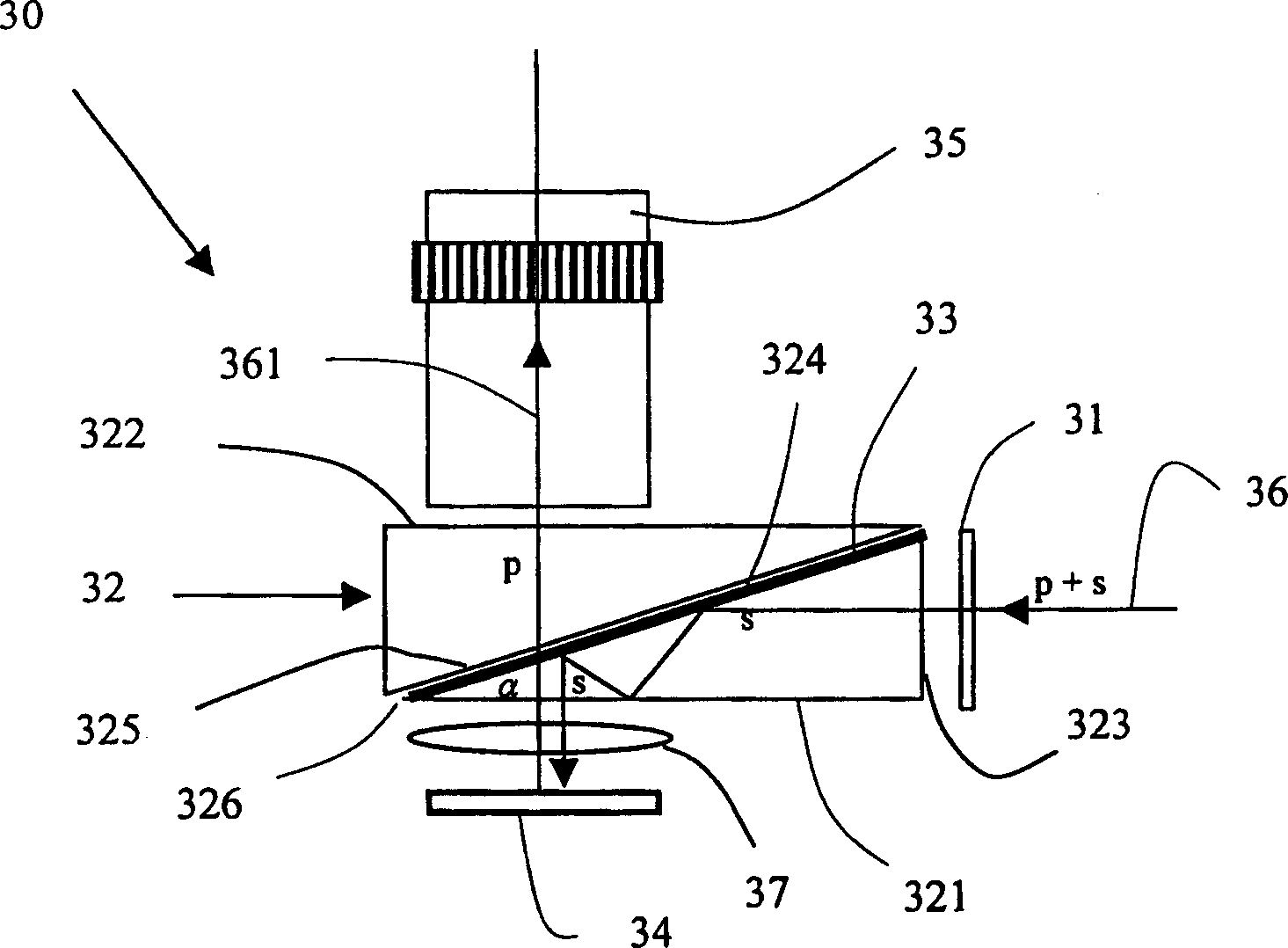 Reflection type optical valve projection system