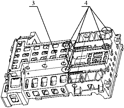 A casting process of solid lost foam for bed castings of large horizontal machining centers