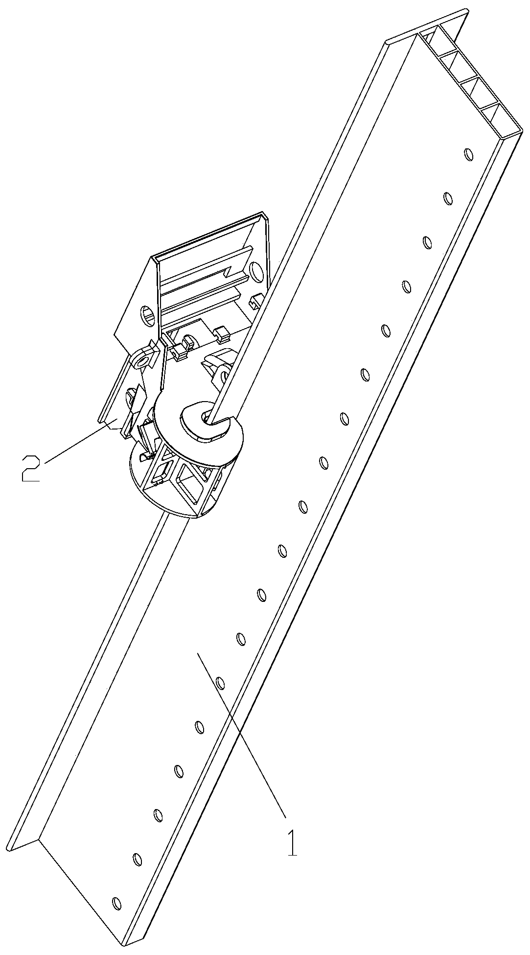 Climbing frame adopting rotary wheel centrifugal triggering type falling protector