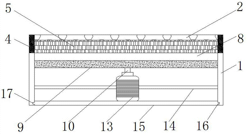 Grading dust removal device of electronic electric appliance