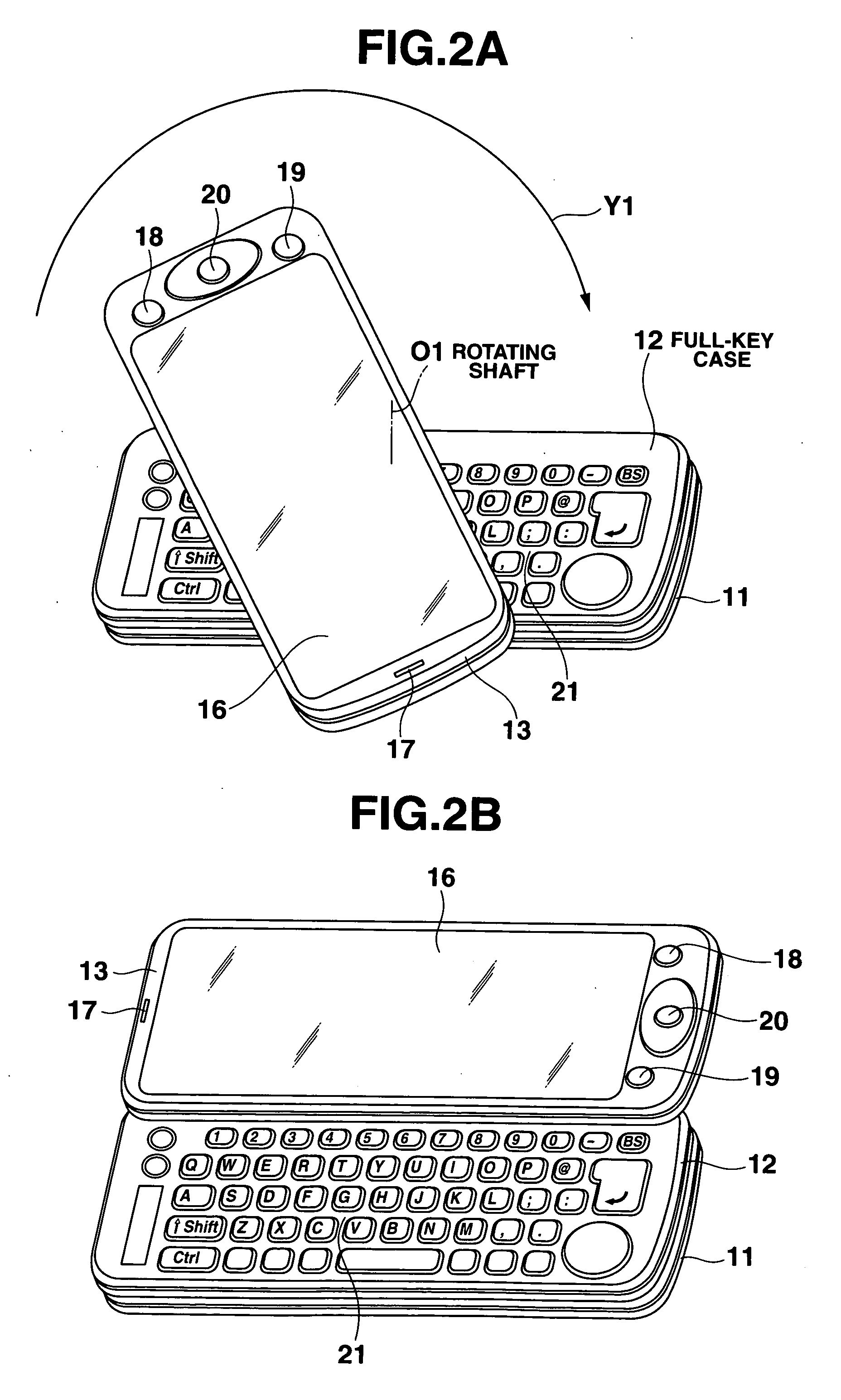 Cellular phone apparatus with keyboard
