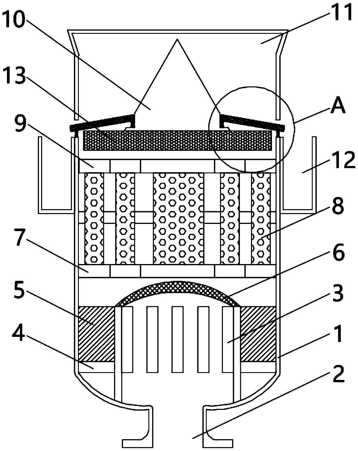 Silencer for steel plant boiler