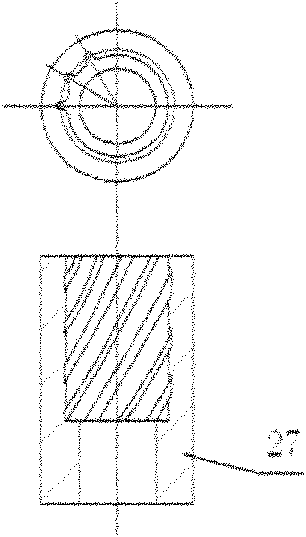 Inside screw cylindrical gear rotary cold extruding die