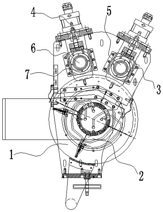Cotton core transfer and compaction integrated device