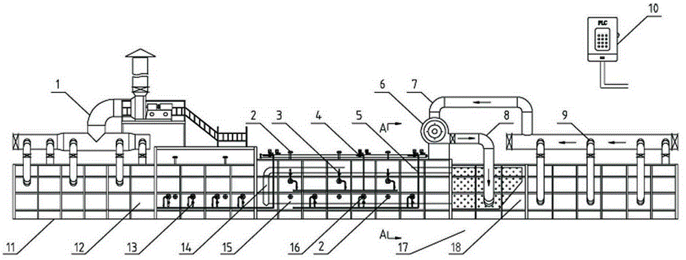 Energy-saving type low-temperature-difference ultra-wide ultra-long tunnel sintering kiln