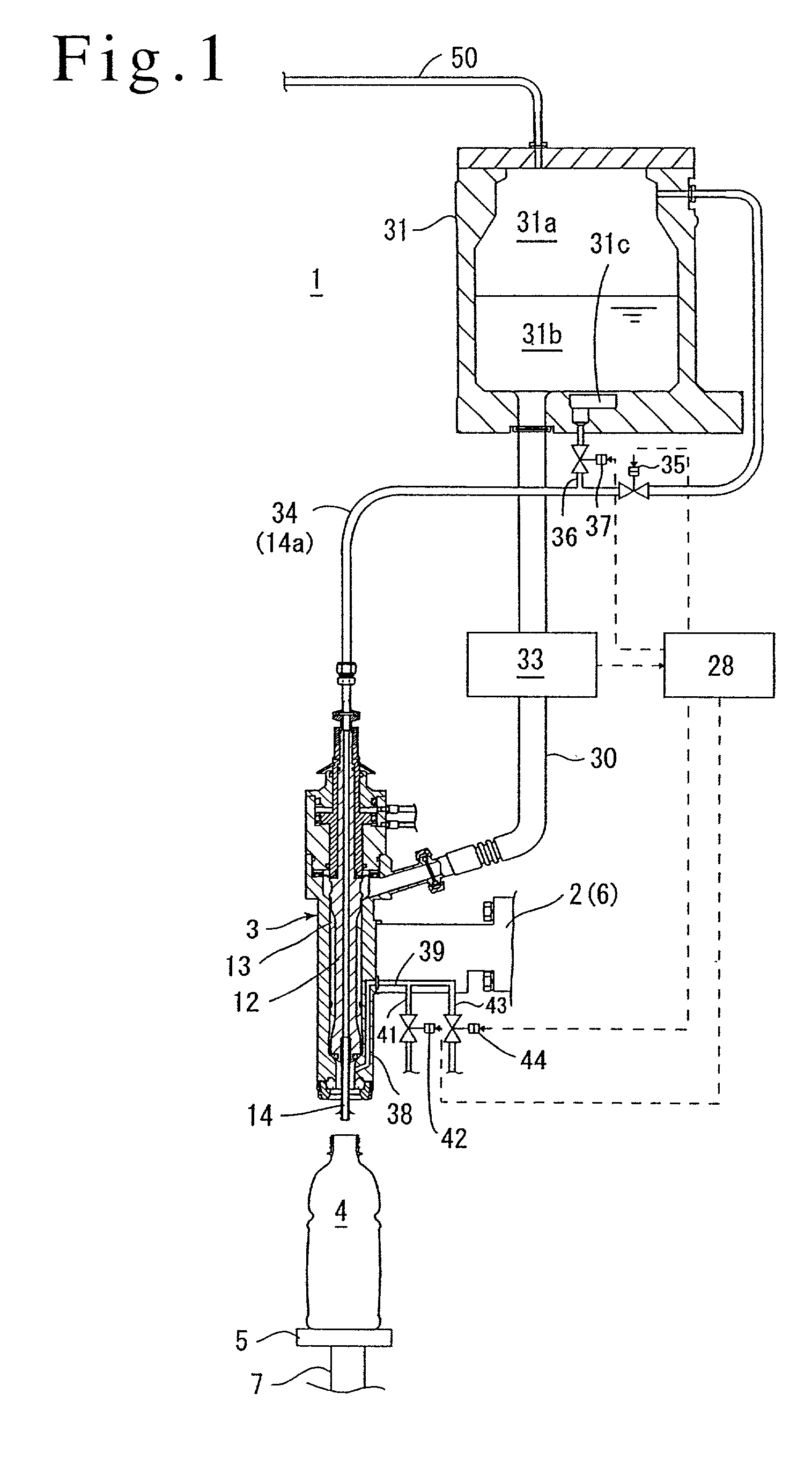 Filling apparatus and filling method therefor