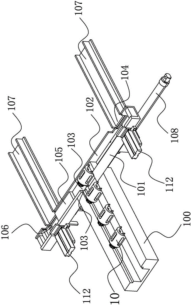 Shunting conveying device and method
