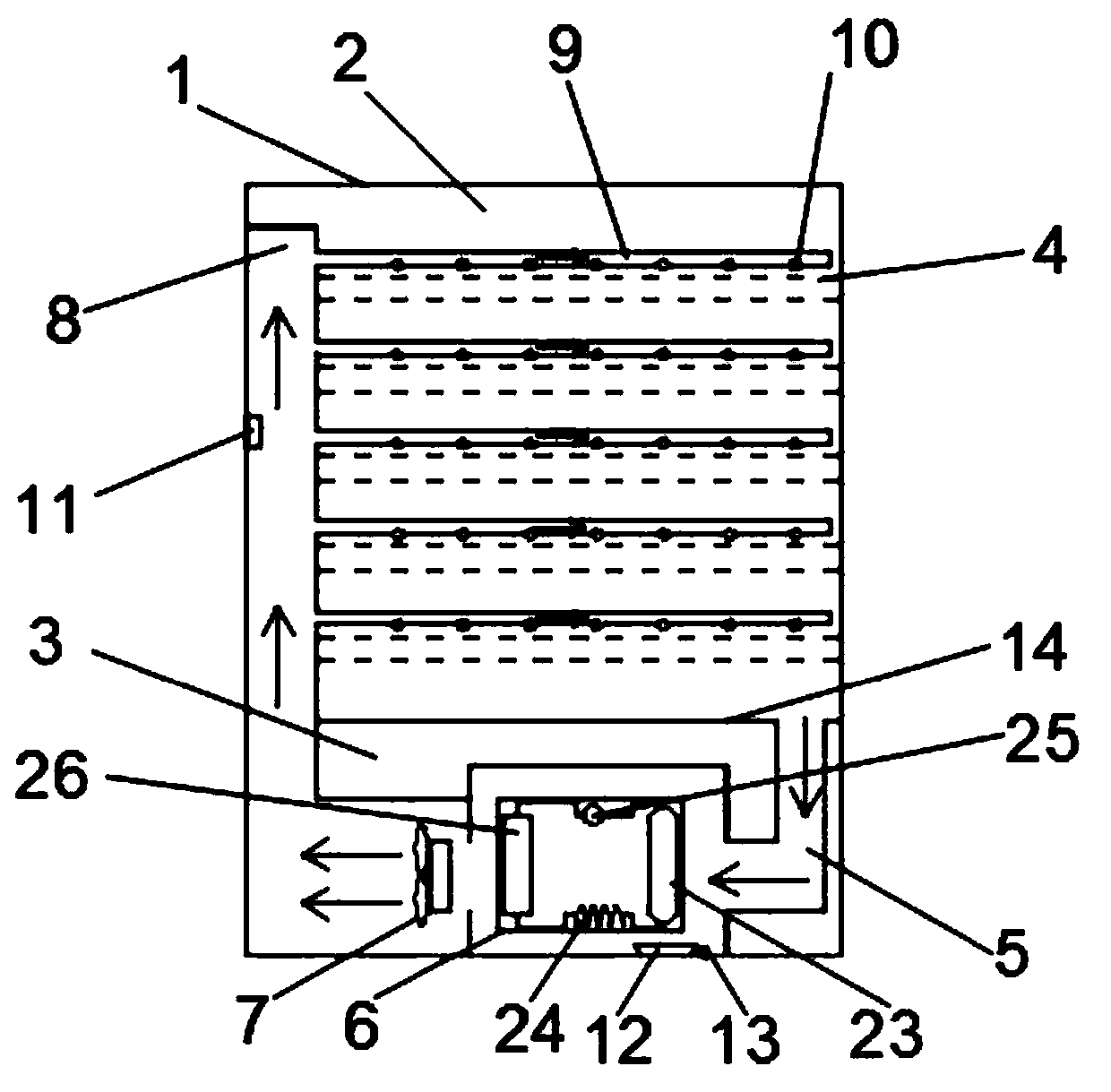 Printed cloth drying equipment and drying method thereof