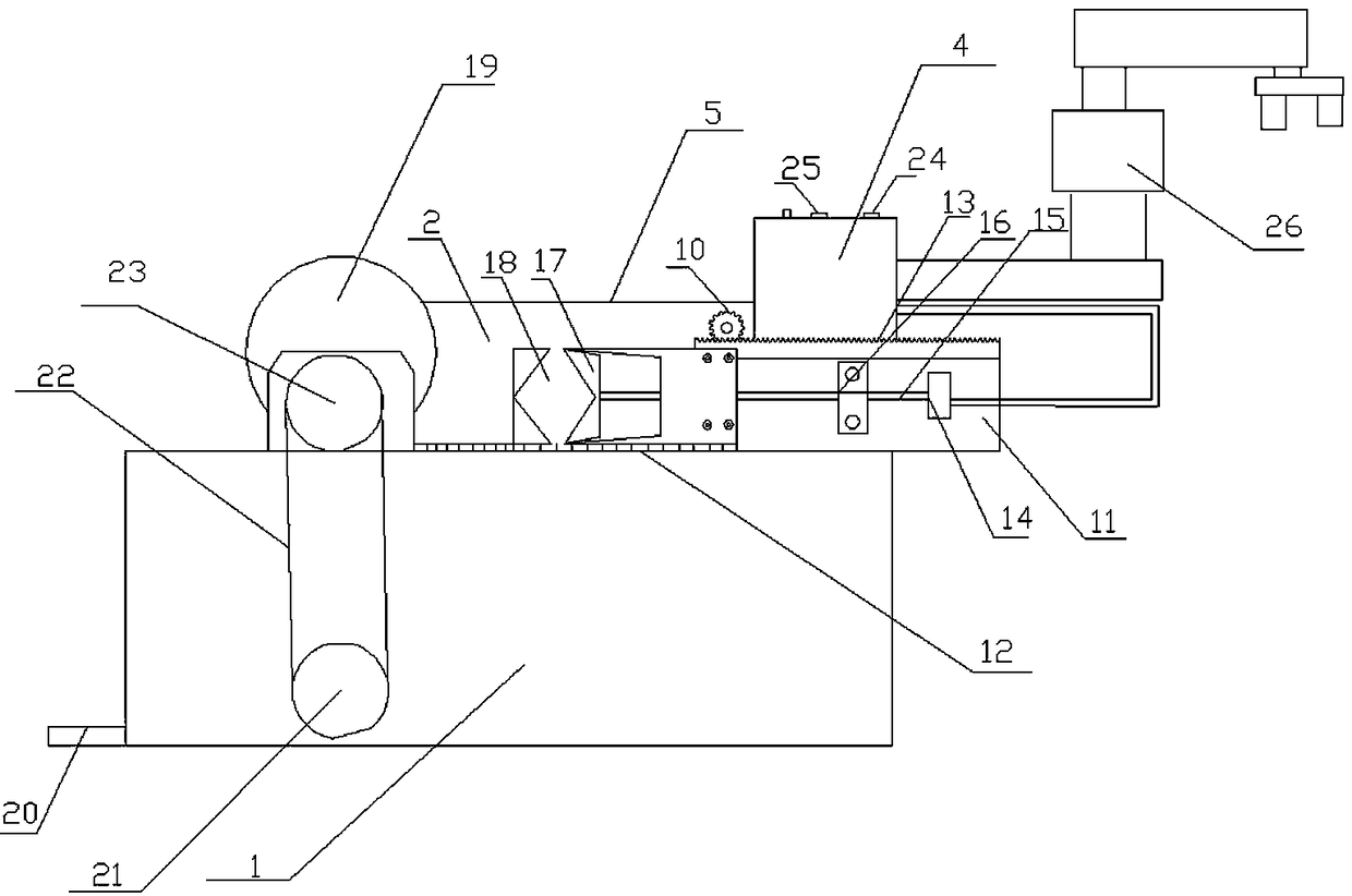 Chip clamping device of resistance chip grinding machine