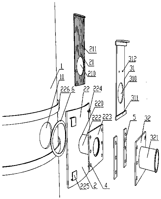 Double-shutoff valve device applicable to press pouring of reinforced concrete