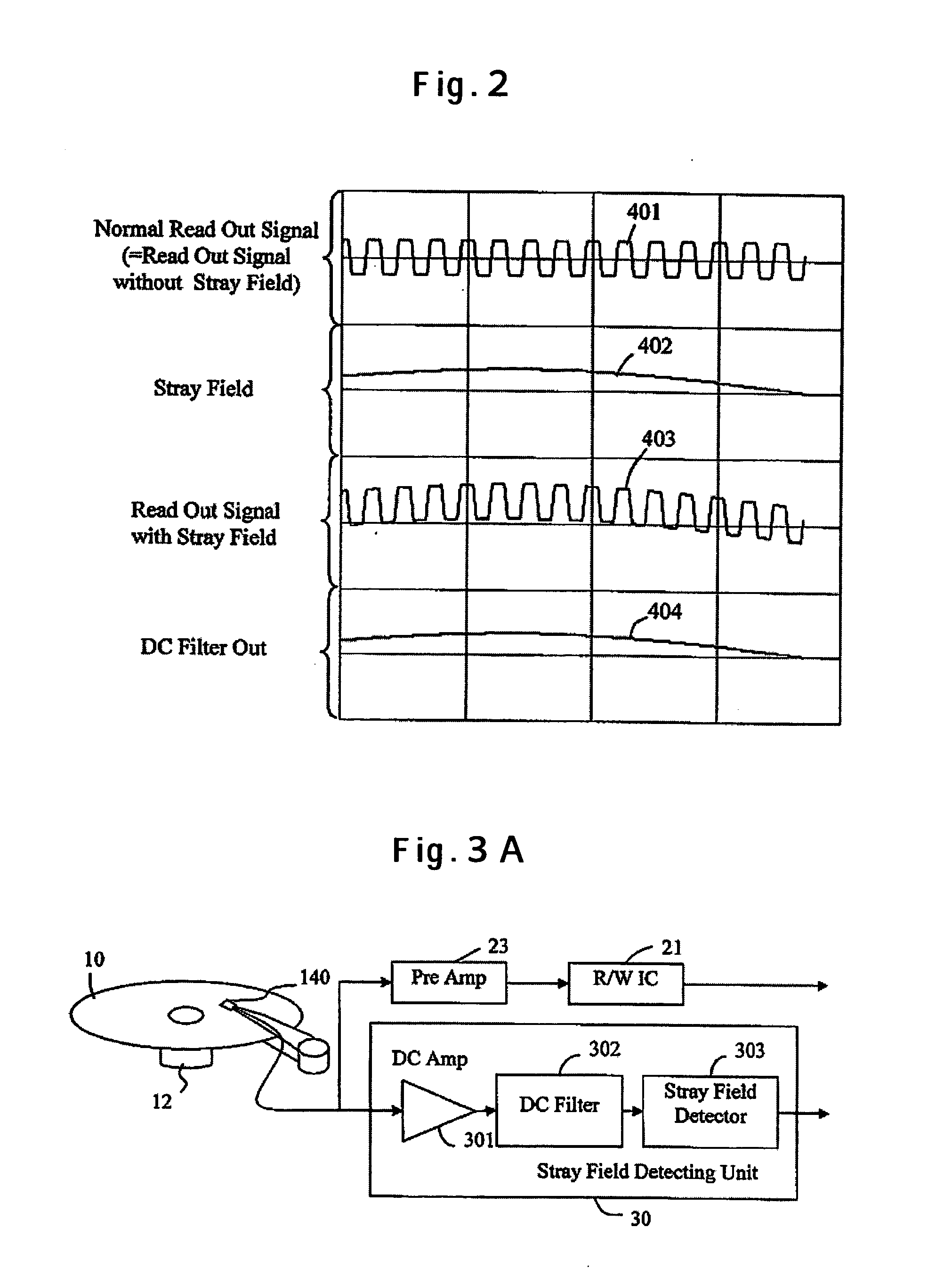 Stray field detector, magnetic disk drive, and method of head escaping