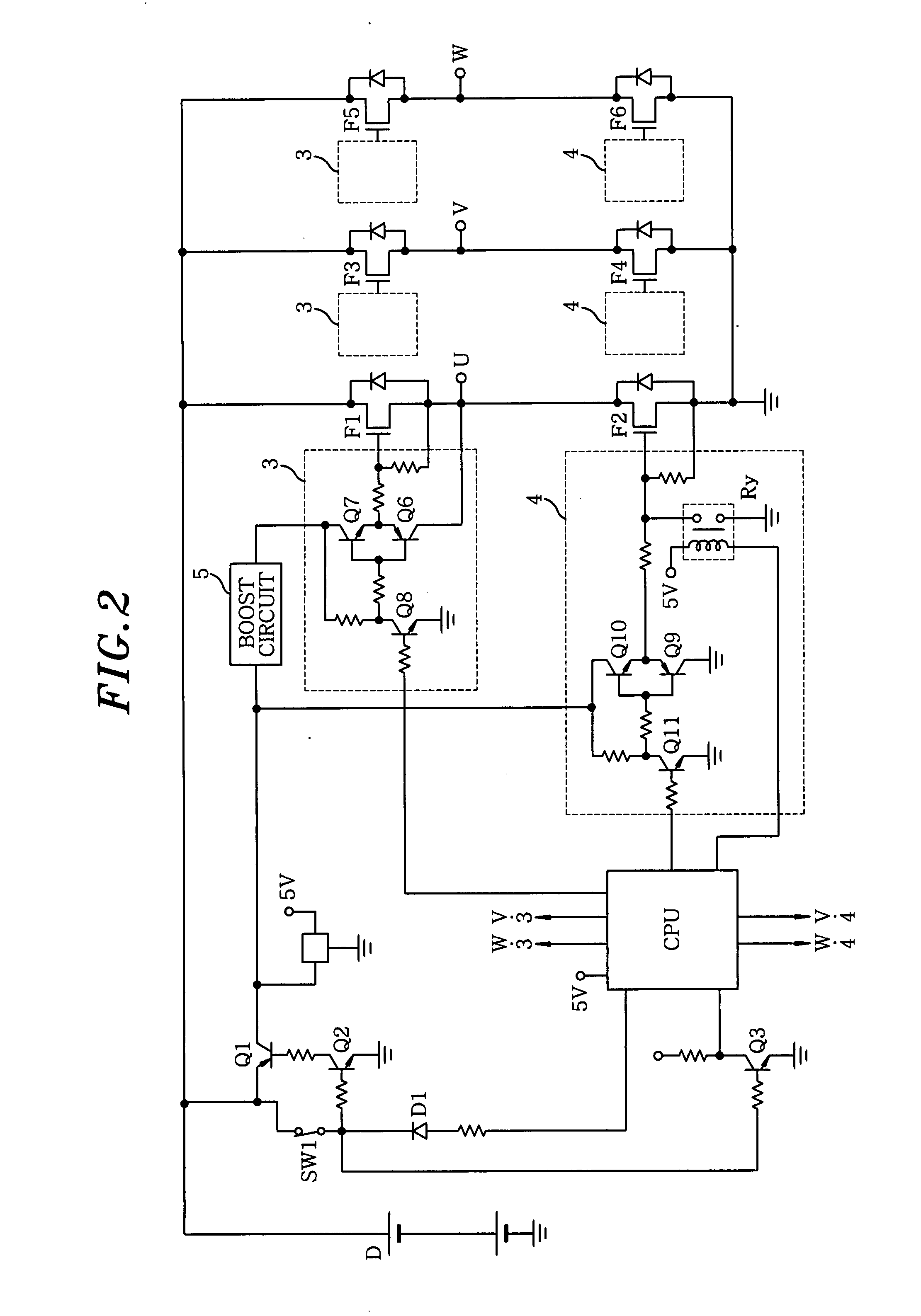 Control drive circuit for electric power tool